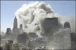 Imagem norte de Manhattan no momento do colapso dos WTC!