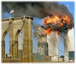 Exploso do edifcio vista da ponte do Brooklyn!