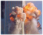 Exploso do avio no interior do segundo World Trade Center!