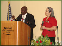 Pr. Romain Couercide and Vania DaSilva
